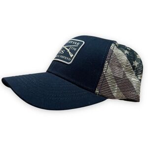 Grunt Style This We'll Defend Trucker Hat Mens Snapback‎ USA Patch Mesh Flag Cap